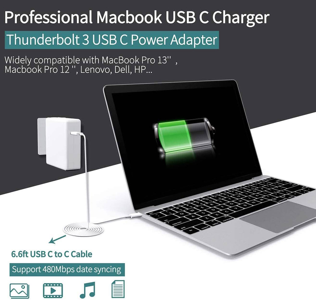 61W USB C充電器 MacBook用電源アダプター