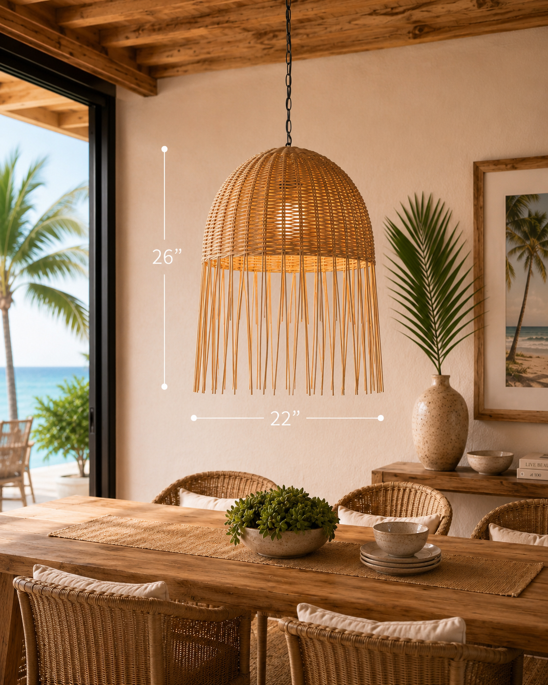 Tulum Fringe Chandelier