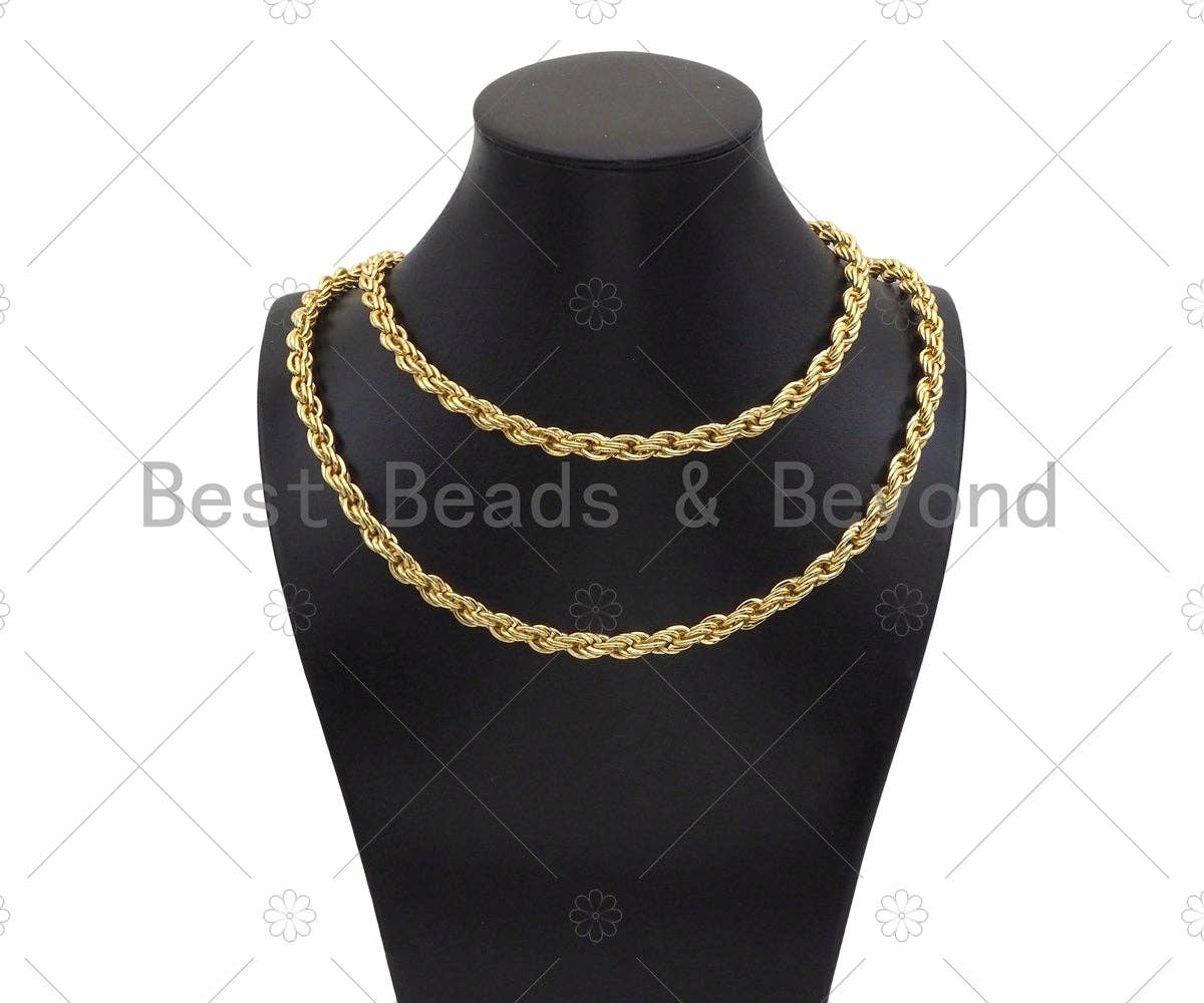 High-Quality Chunky 7mm Rope Chain, wholesale chain, sku#E533