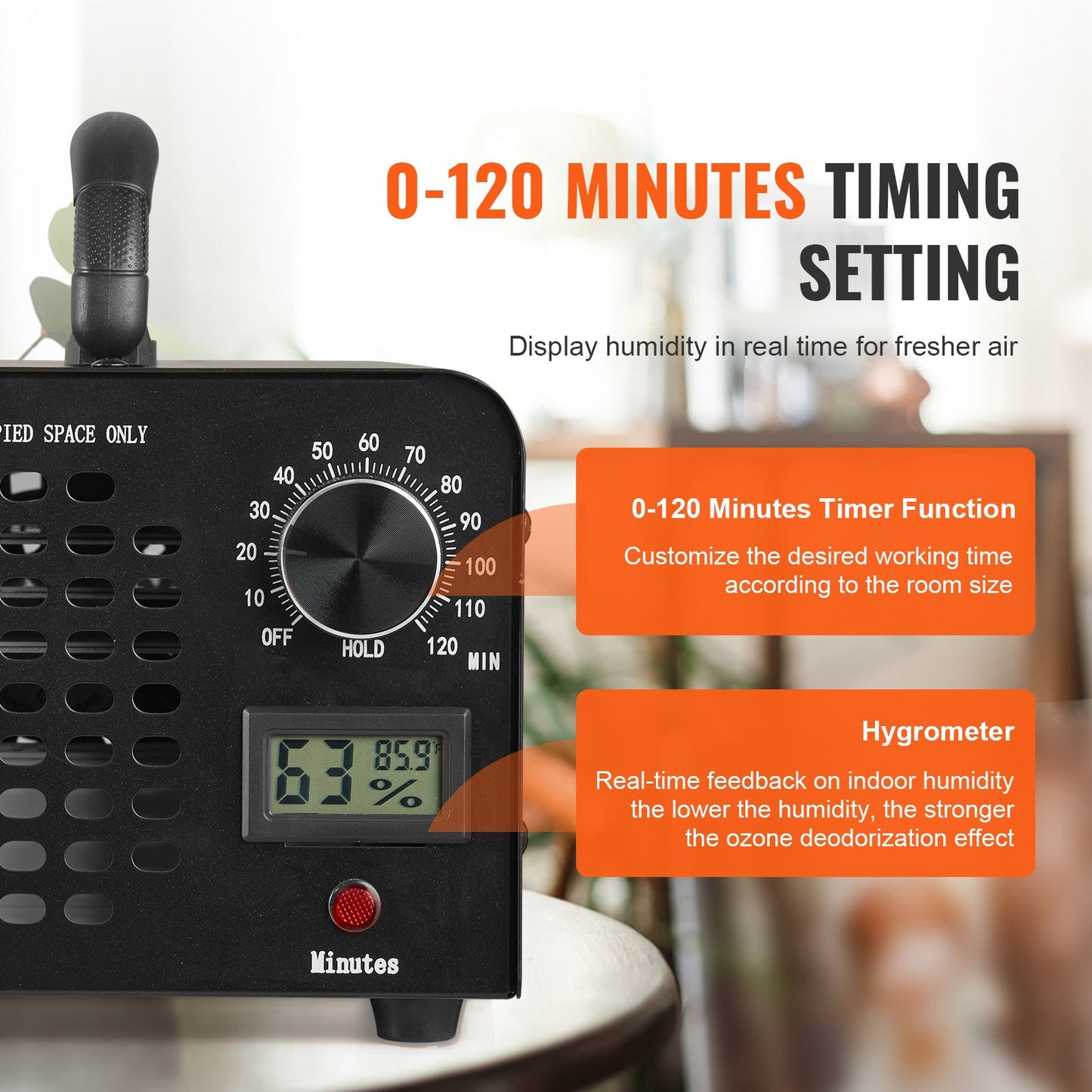36000mg/h Ozone Generator - Powerful Odor Remover