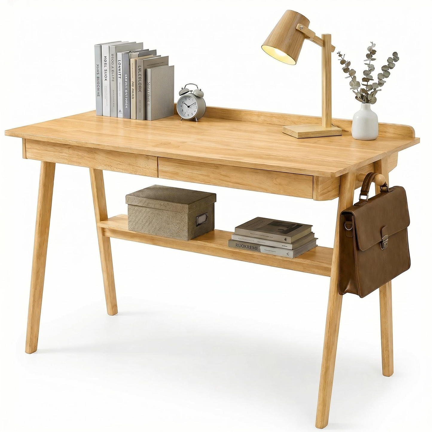 Solid Wood Writing Desk for Home Office