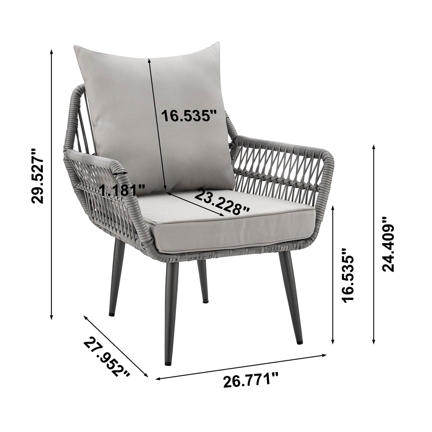 Portofino 4-Piece Conversation Set