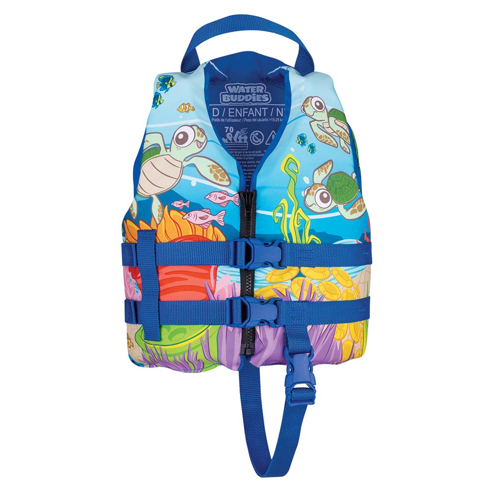 Gilet d'aide à la flottabilité Full Throttle Water Buddies - Enfant 14-23kg - Tortue [104300-500-001-17]