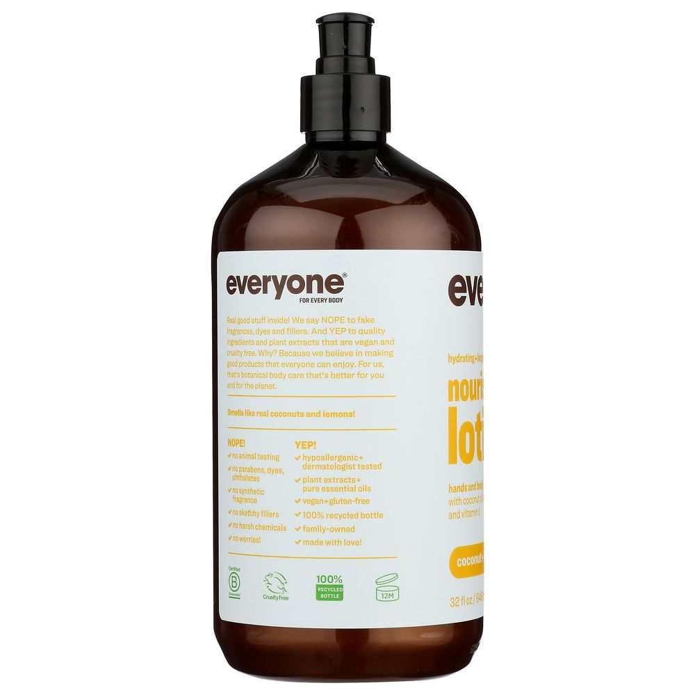 EVERYONE: Everyone 3-in-1 Coconut Plus Lemon Lotion, 32 oz