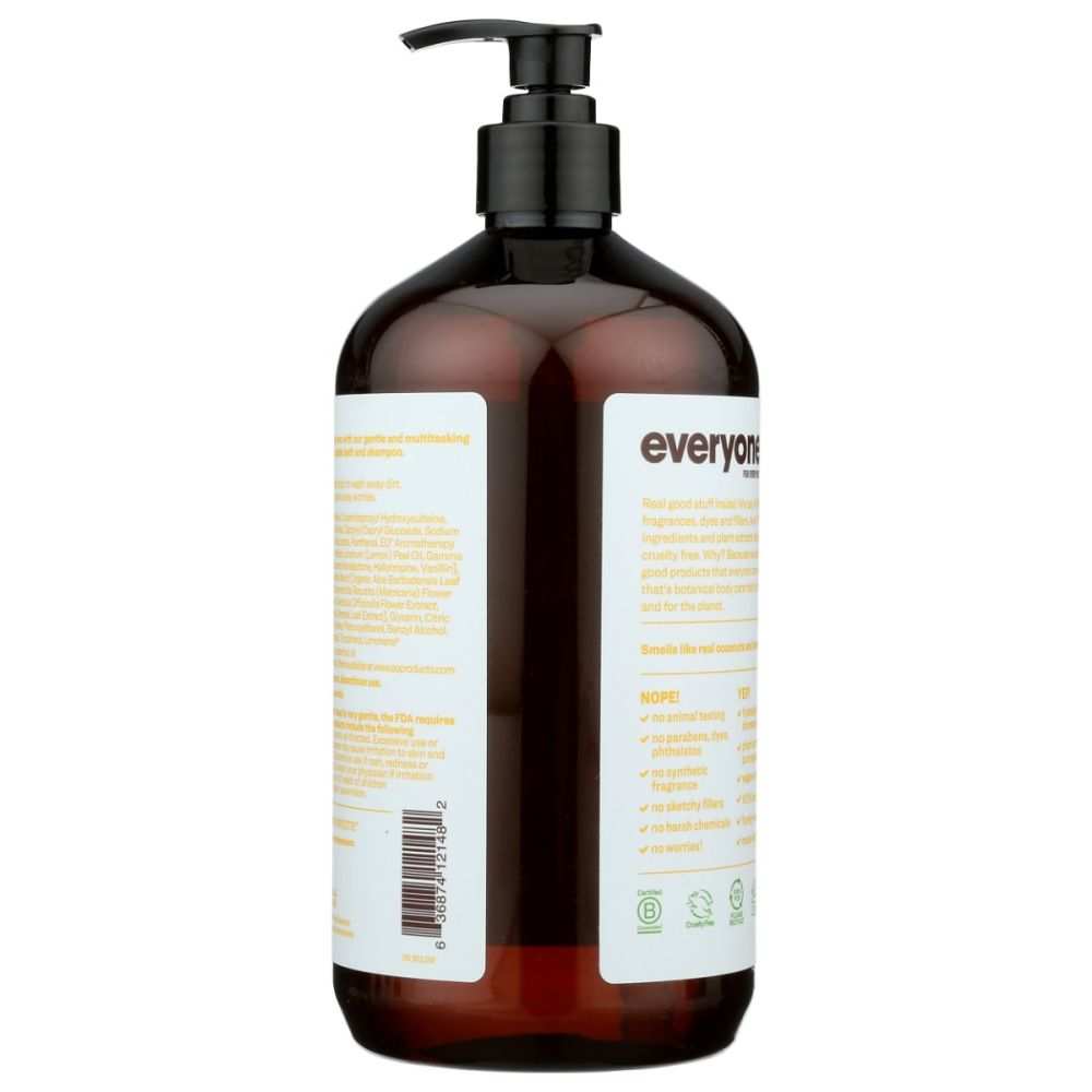 EVERYONE: Everyone 3-in-1 Coconut + Lemon Soap, 32 Oz