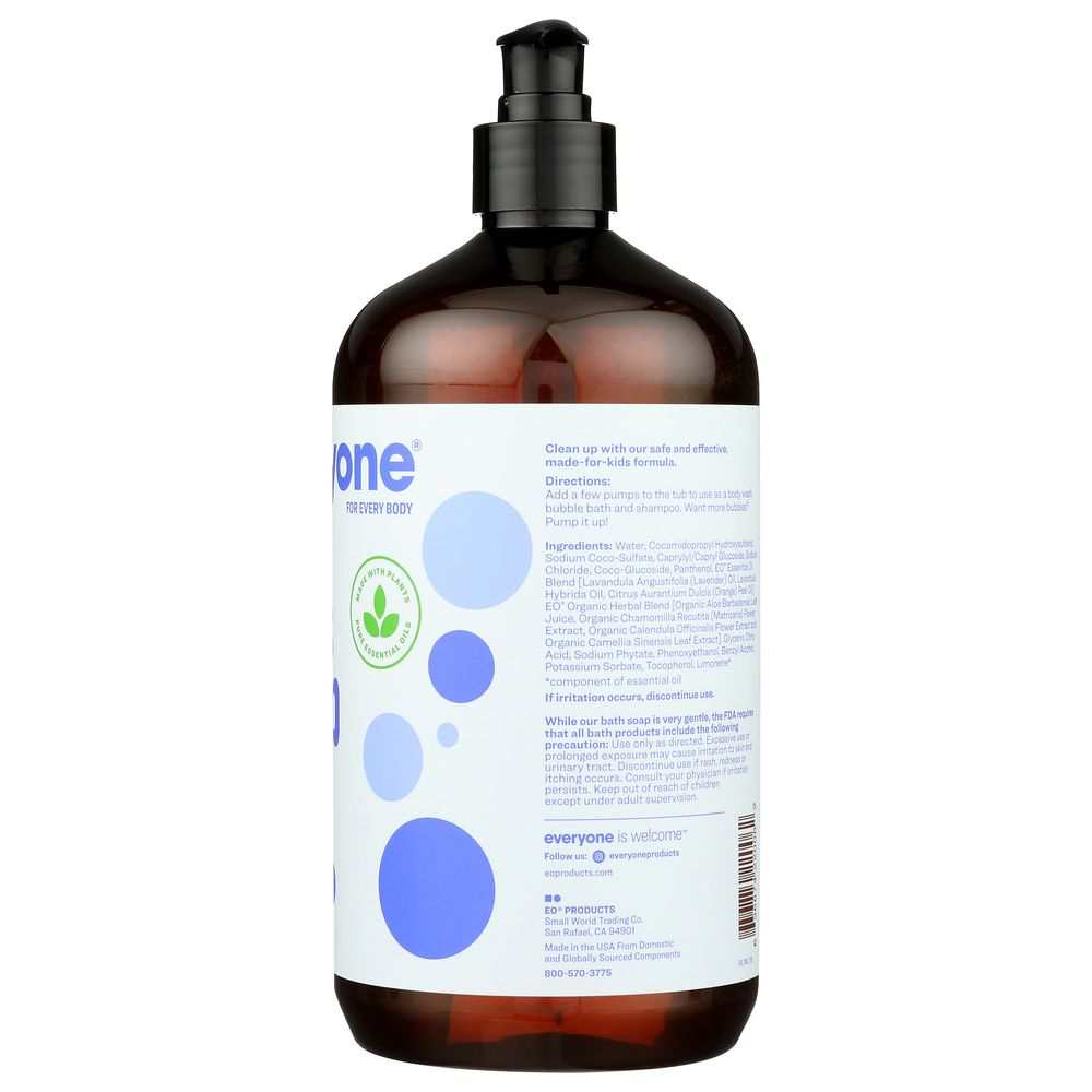 EVERYONE: Everyone Kids 3in1 Lavender Soap,32oz - Gentle|Multi-use