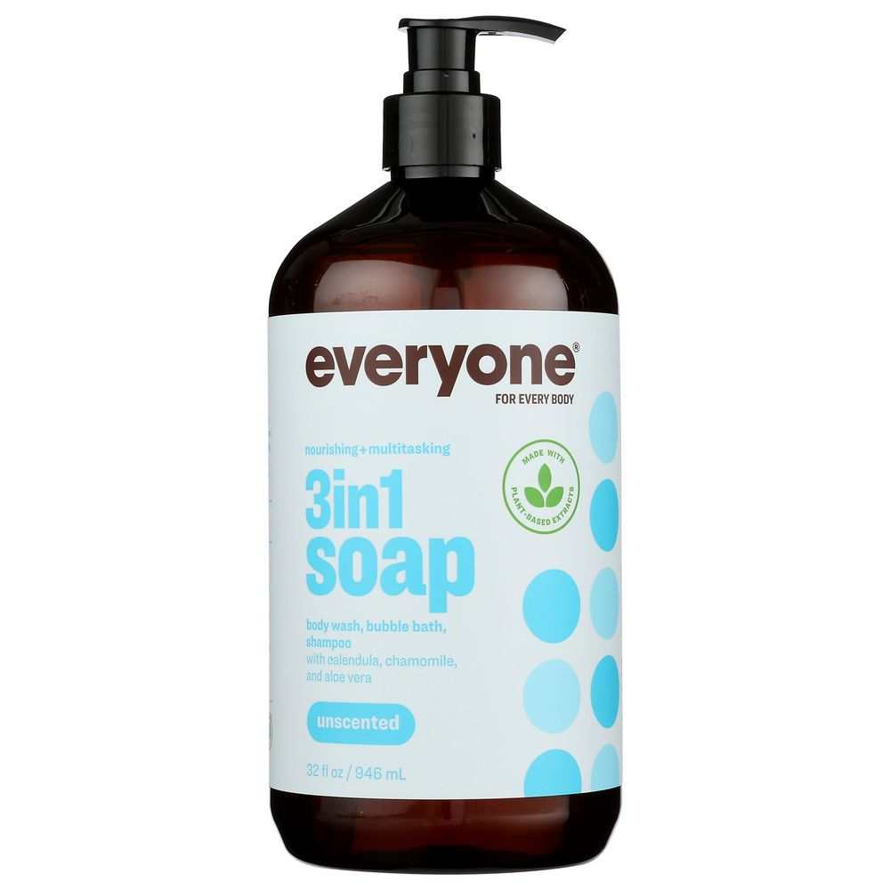 EVERYONE: Unscented 32 oz for Gentle Sensitive  Liquid  Soap & Cleanser