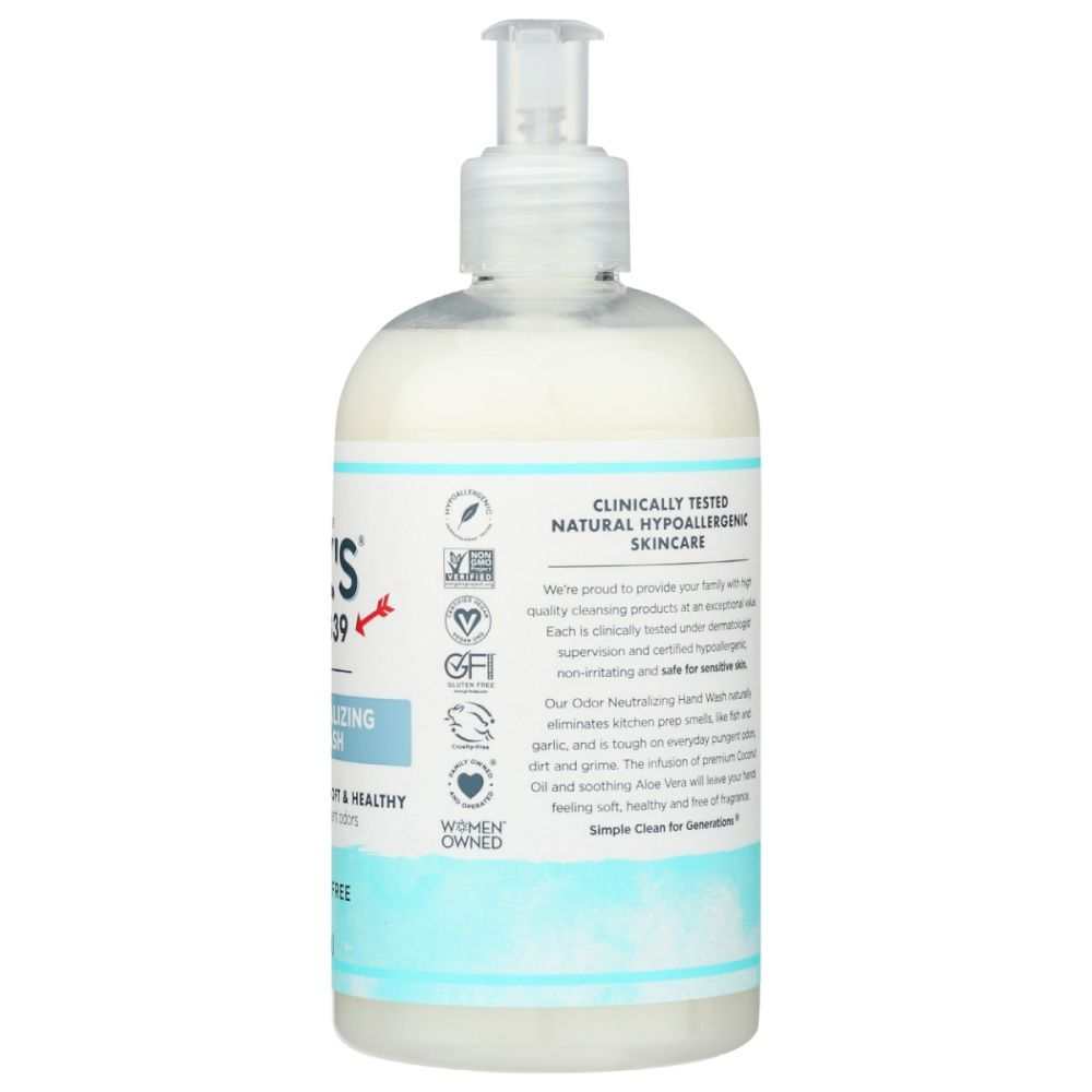 KIRKS: Odor Neutralizing Hand Soap Hydrating and Fragrance Free, 12 oz