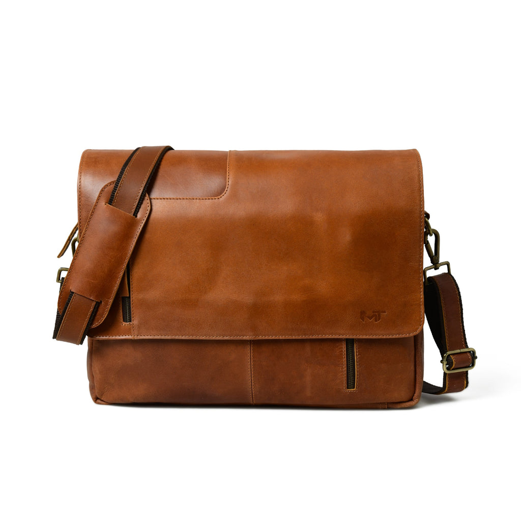 Sac bandoulière Wilson en cuir marron clair