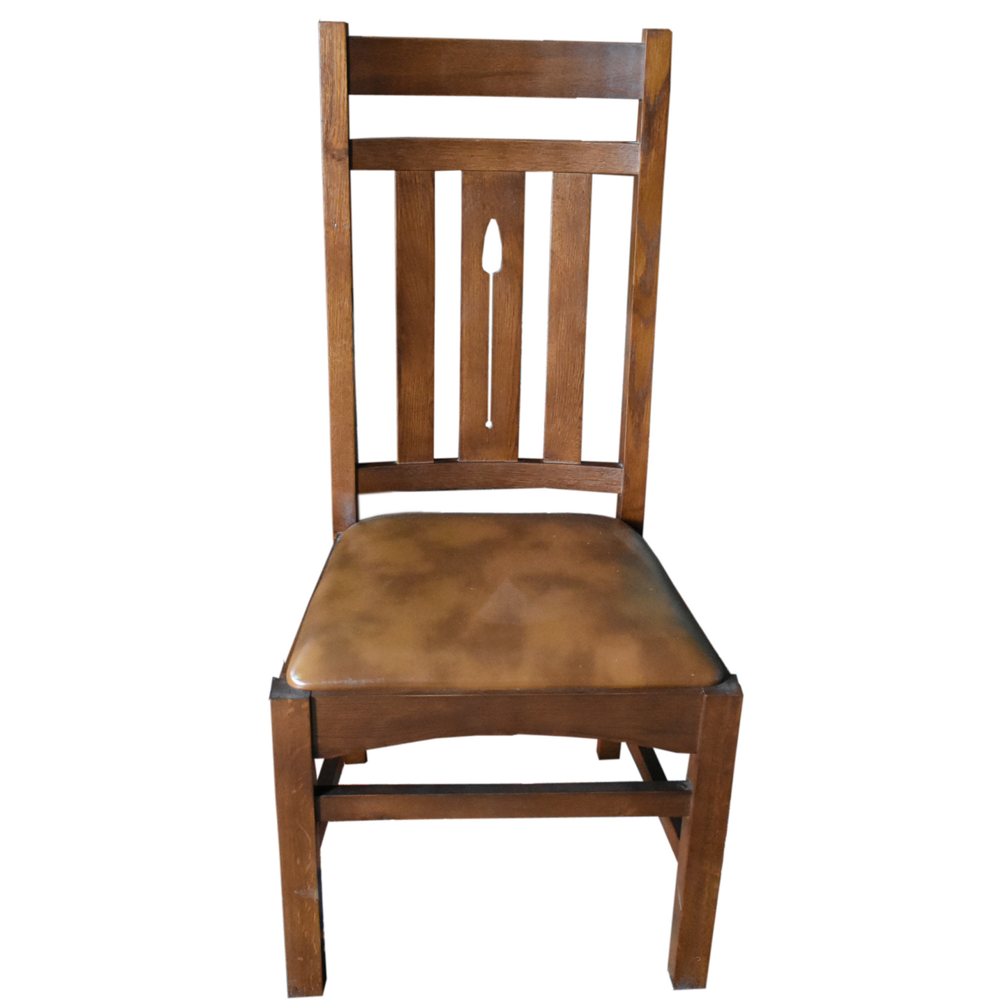 Mission Quarter Sawn Oak 2 Leaf Round Dining Table Set w/ 6 Chairs