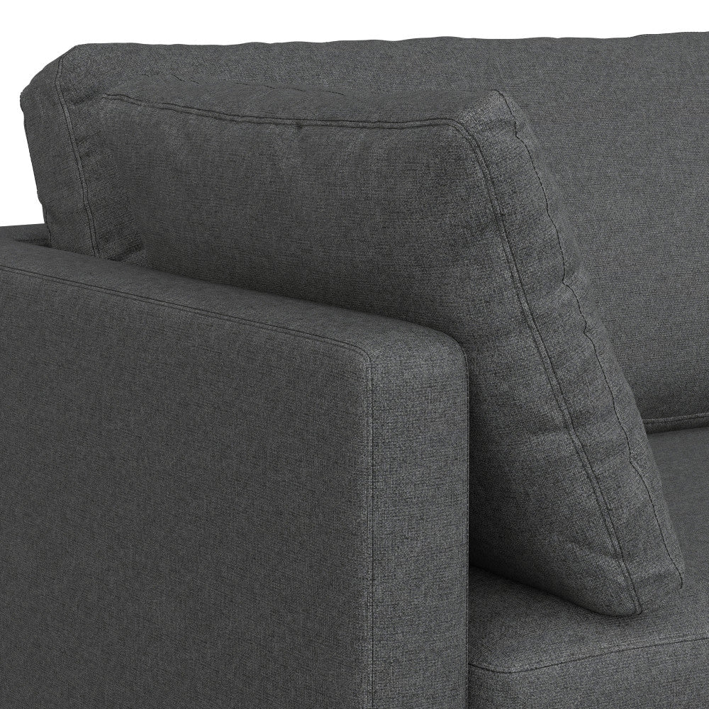 Ava 90 Inch Mid Century Sofa with Ottoman Set