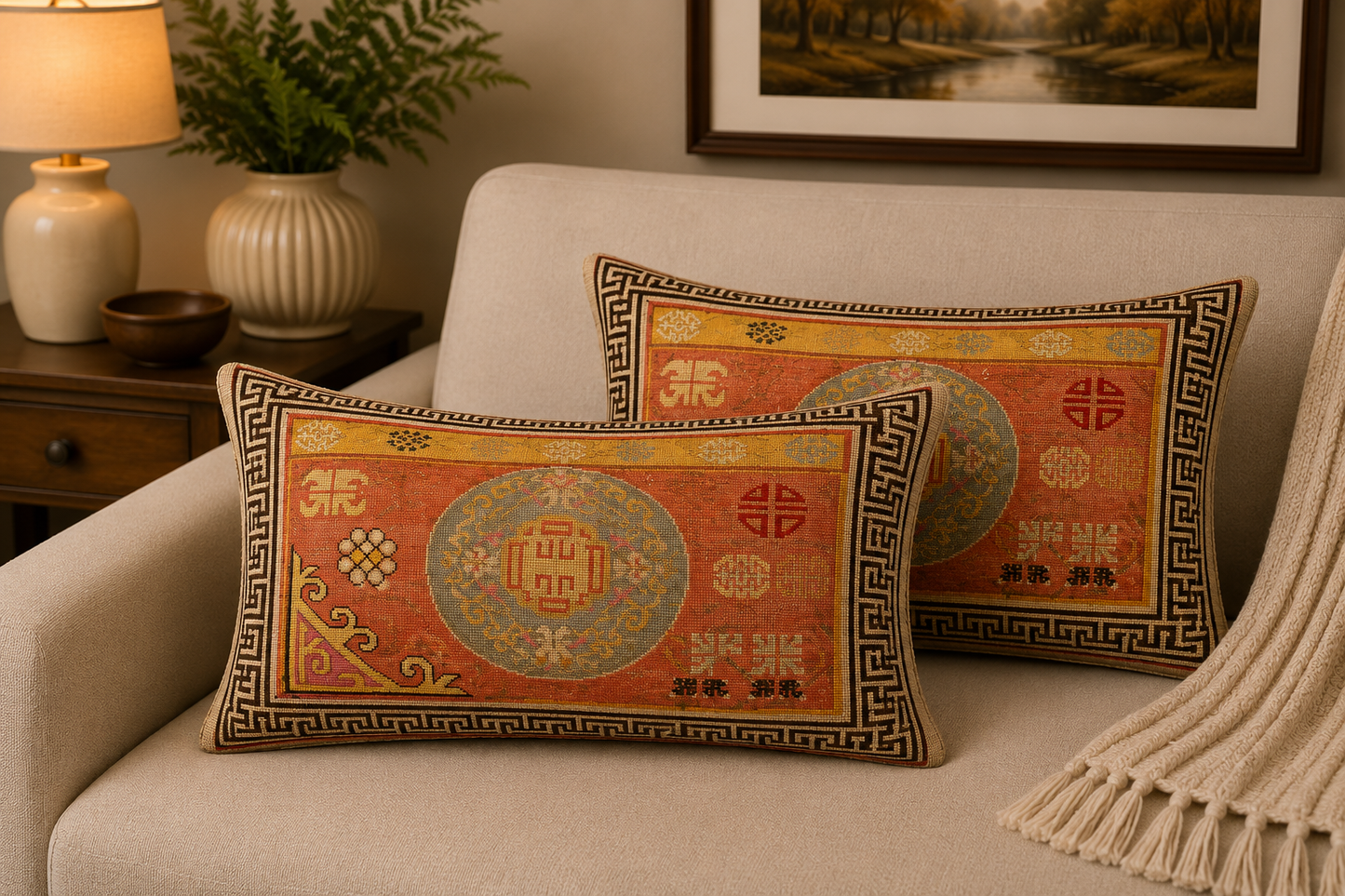 Persian-Inspired Luxurious Accent Cushions