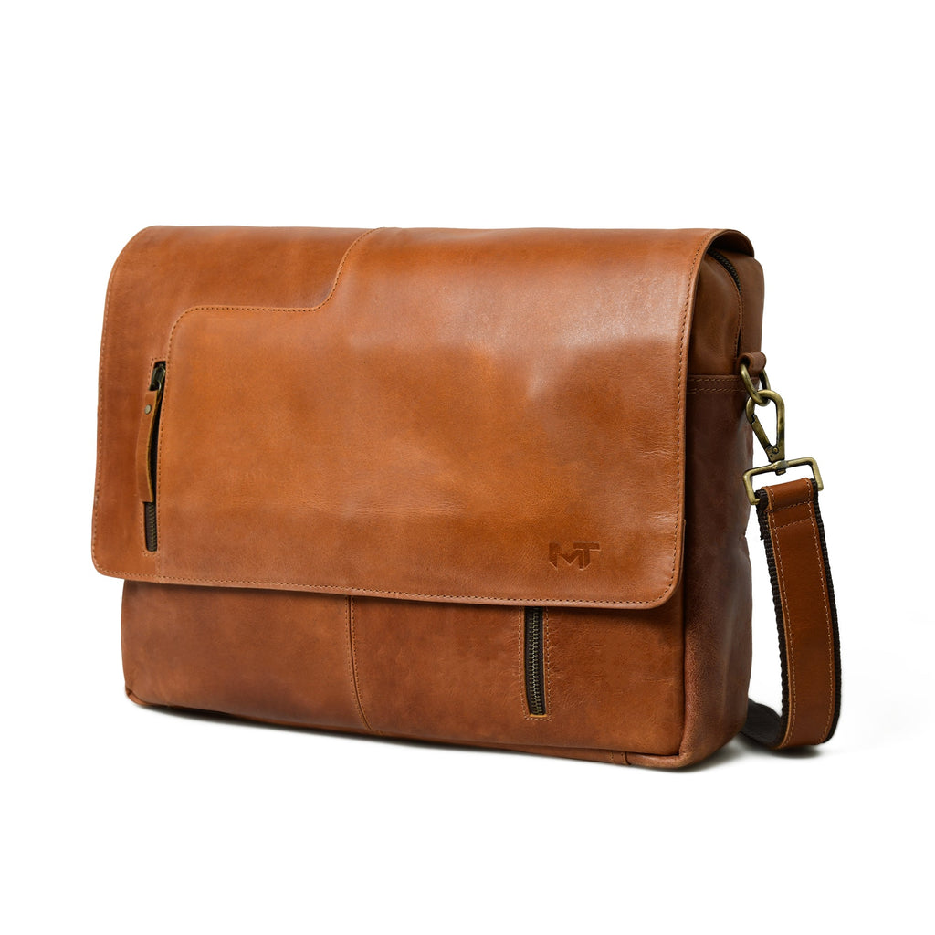 Sac bandoulière Wilson en cuir marron clair
