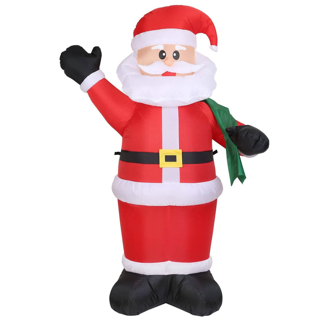 Père Noël gonflable géant de 1,95 m