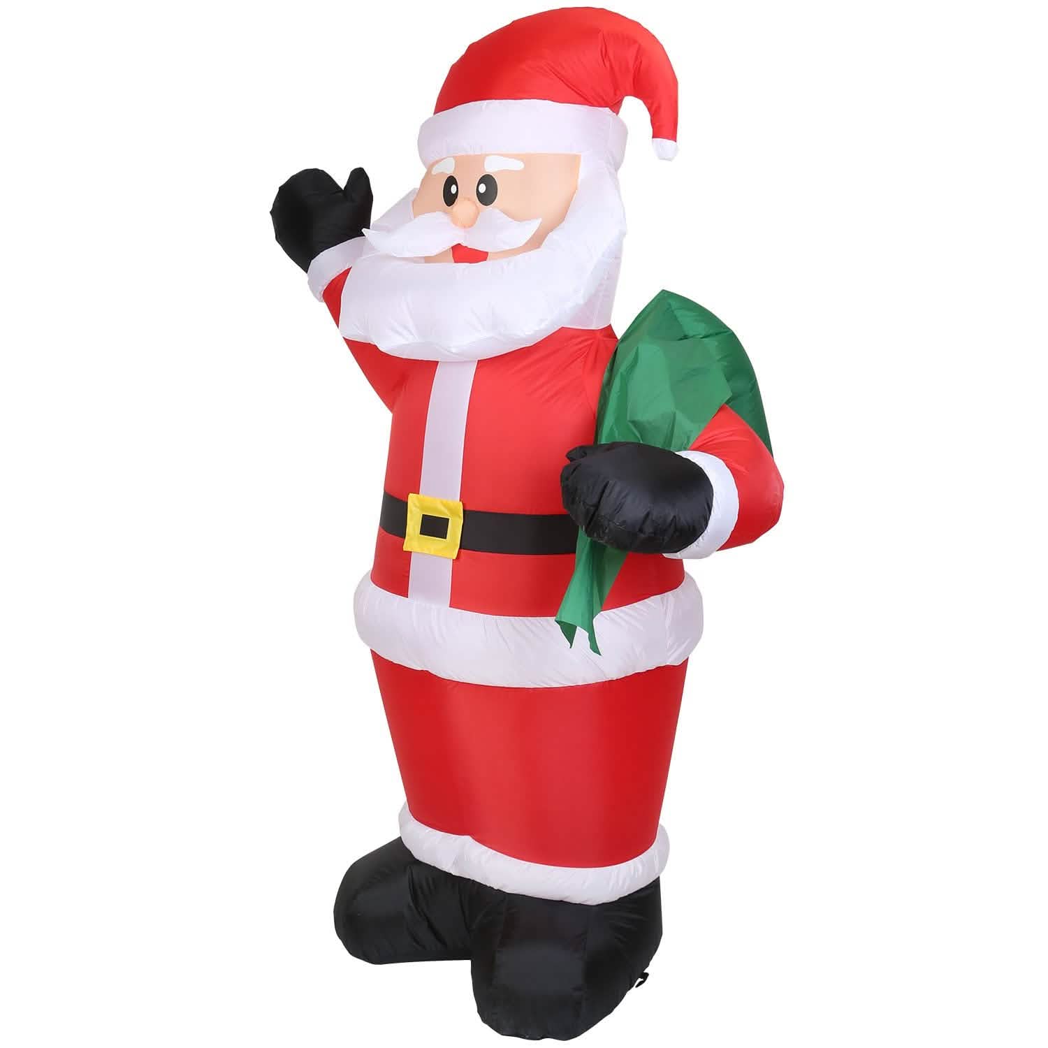 Père Noël gonflable géant de 1,95 m