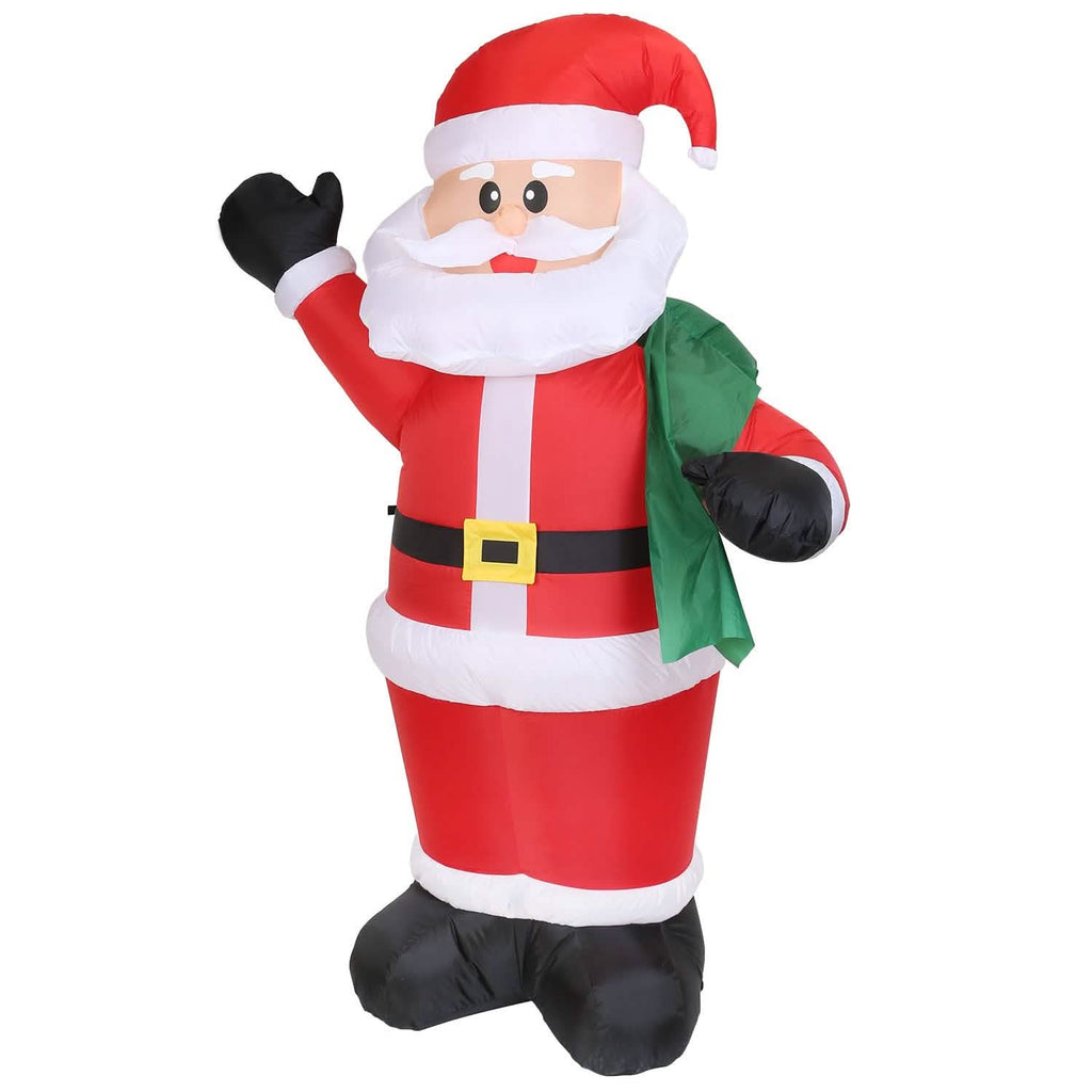 Père Noël gonflable géant de 1,95 m
