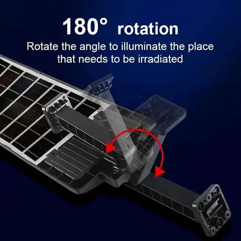 Bright Solar Street Light with Wide Angle Motion Sensor and Remote Control