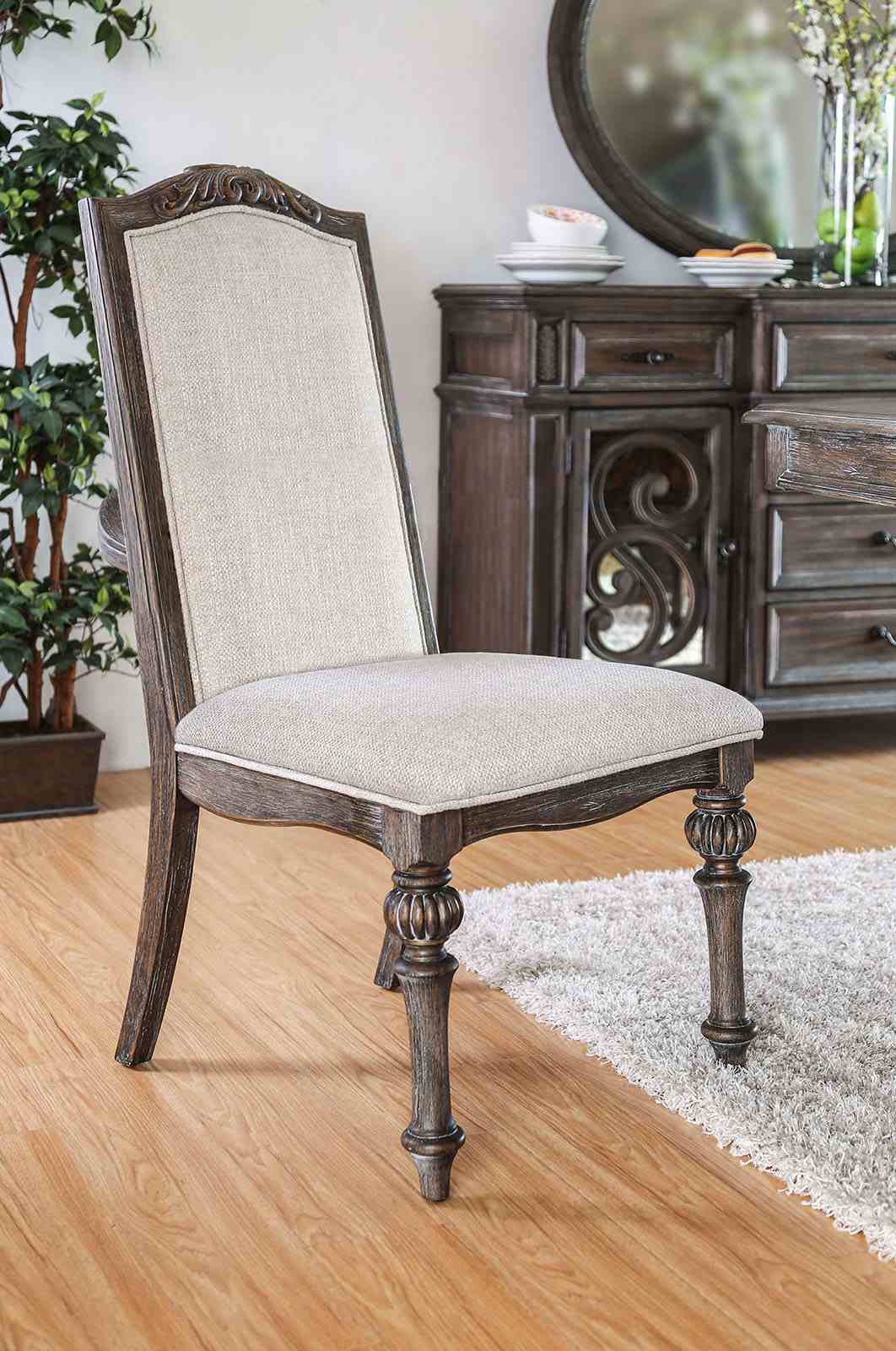 Elegant Rustic 5pc Dining Set