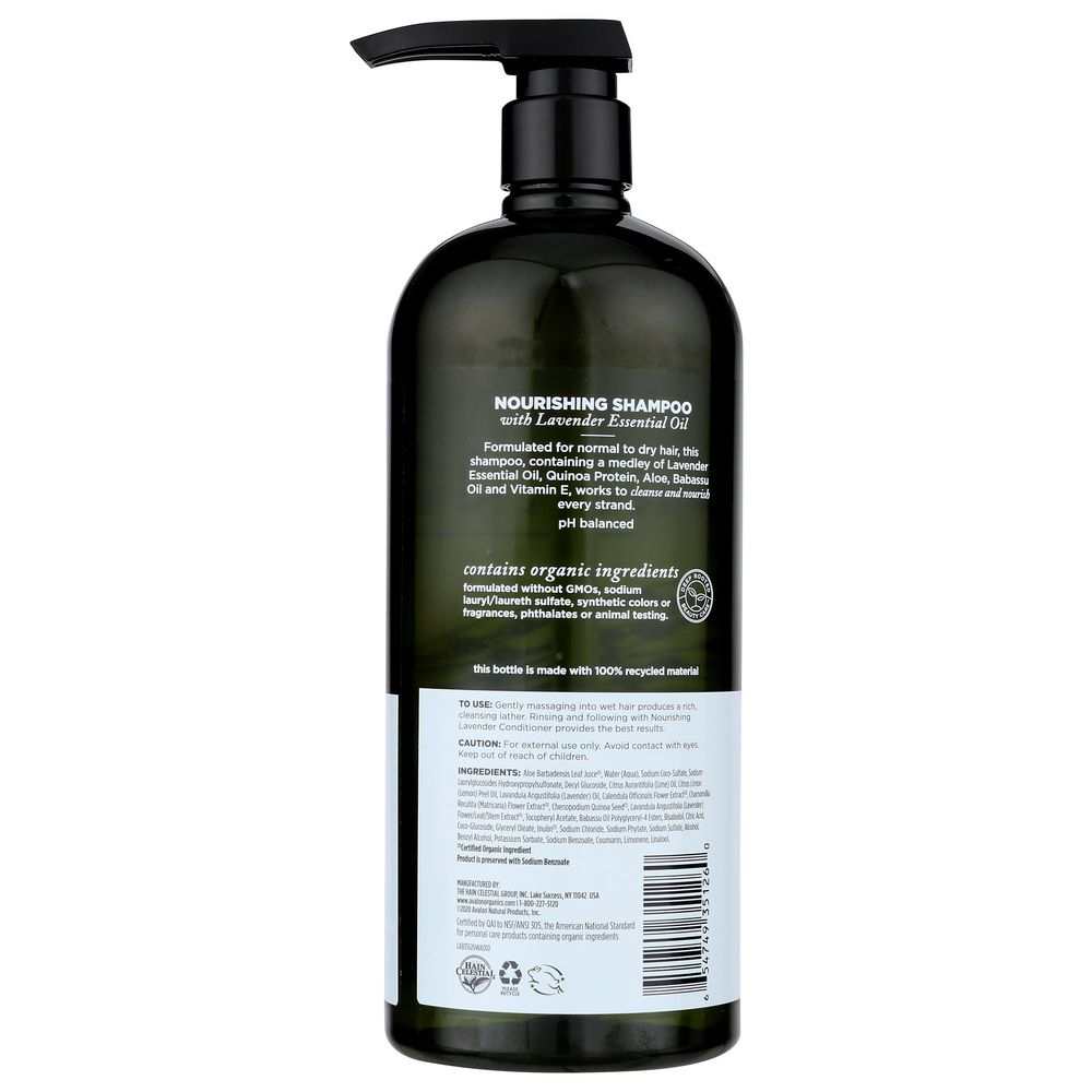 AVALON ORGANICS: Shampoo Nourishing Lavender, 32 oz