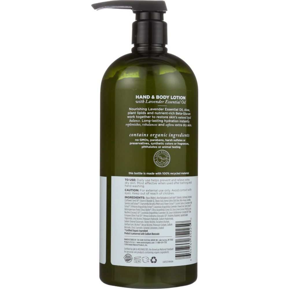 AVALON ORGANICS Hand & Body Lotion Lavender|Deep Hydration & Soft Skin