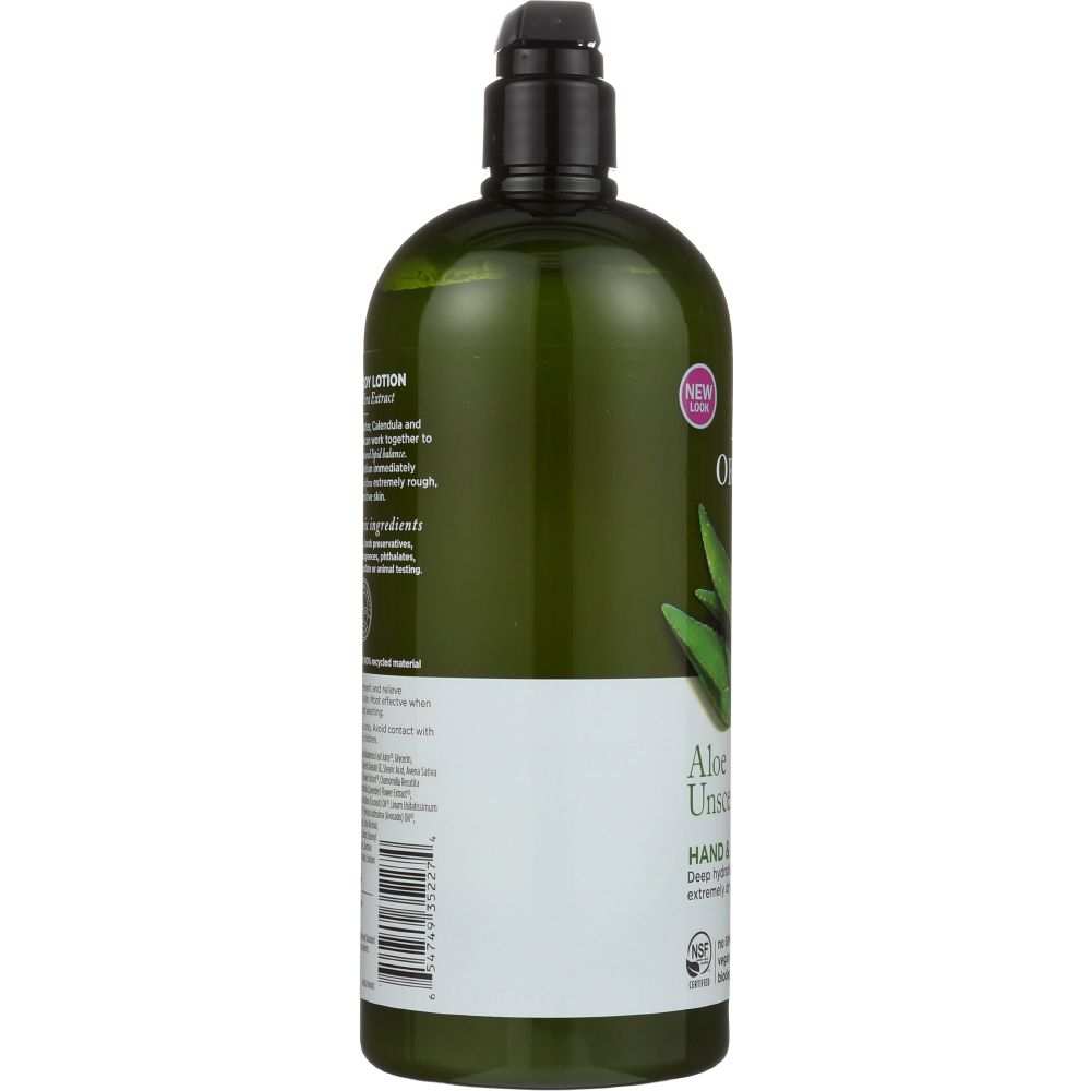 AVALON ORGANICS Hand & Body Lotion Aloe Unscented-32oz| Sensitive Skin