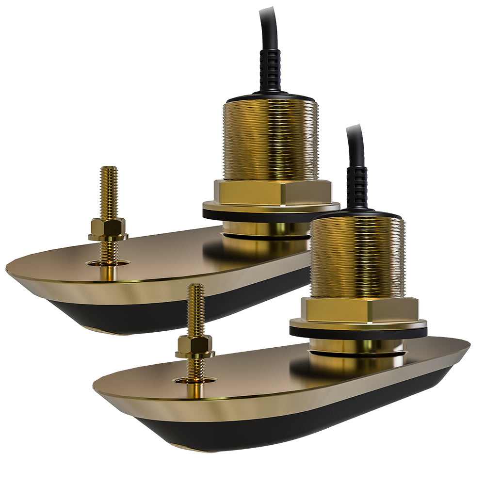 Raymarine RV-212 Paire de sondes bronze traversantes RealVision 3D - 12 - Câble 8m - Câble en Y [T70318]