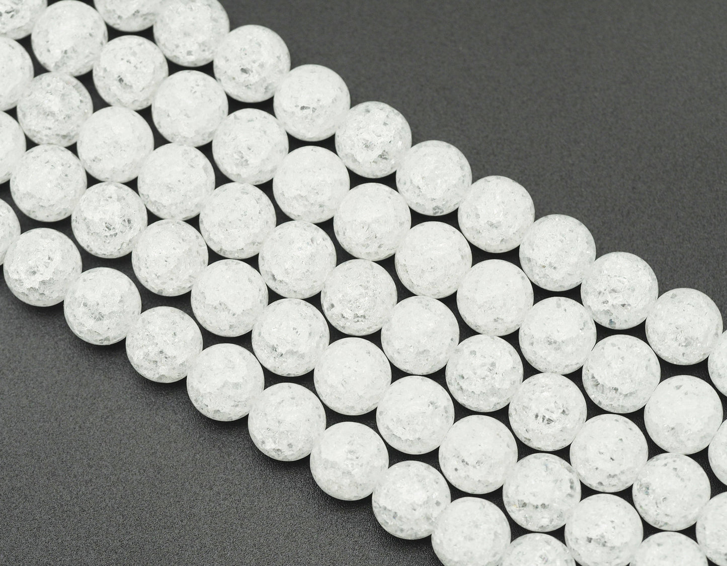 Crack Quartz Round Smooth Beads, Sku#U1301