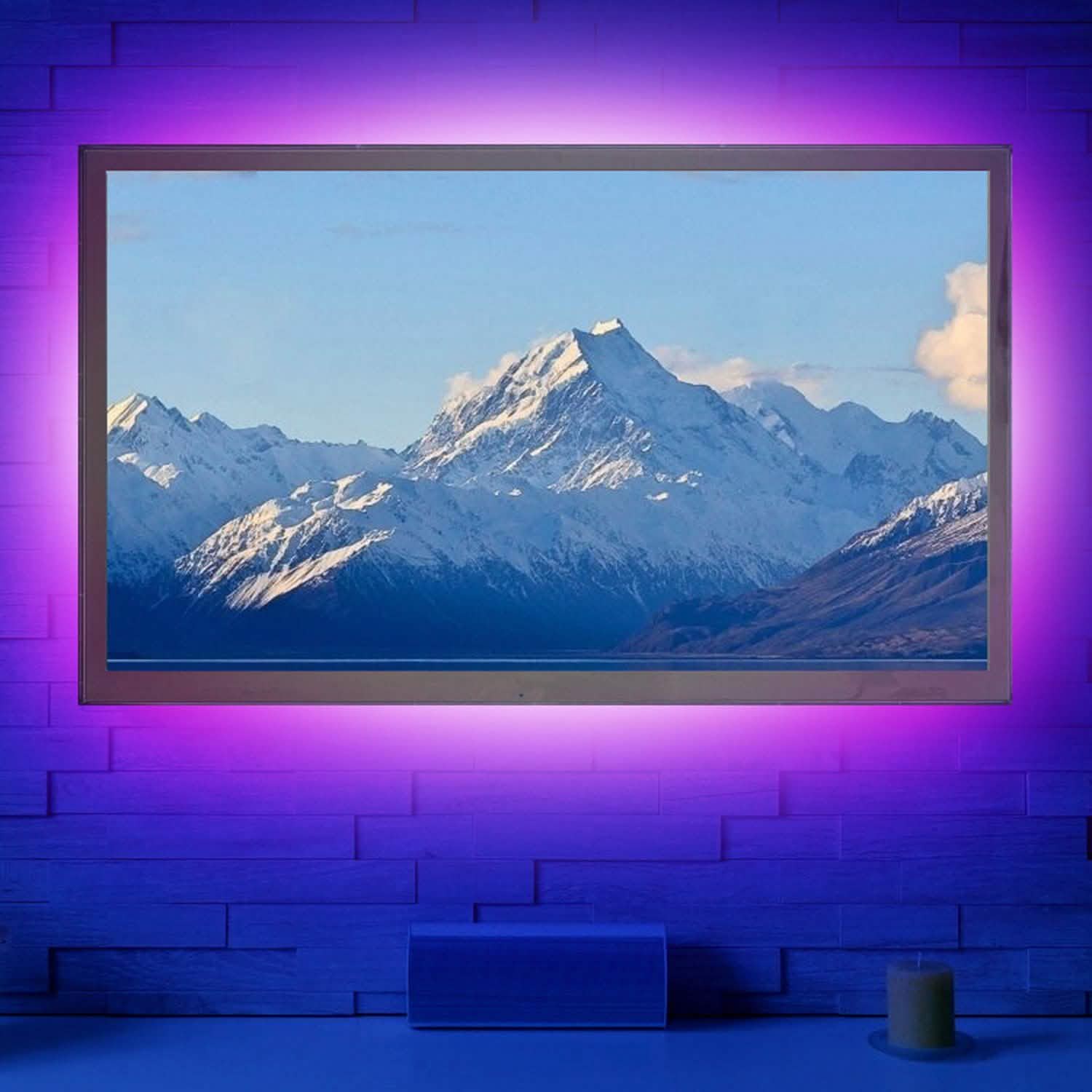 Rétroéclairage LED RGB de 2 m pour téléviseur, bande lumineuse USB pour moniteur