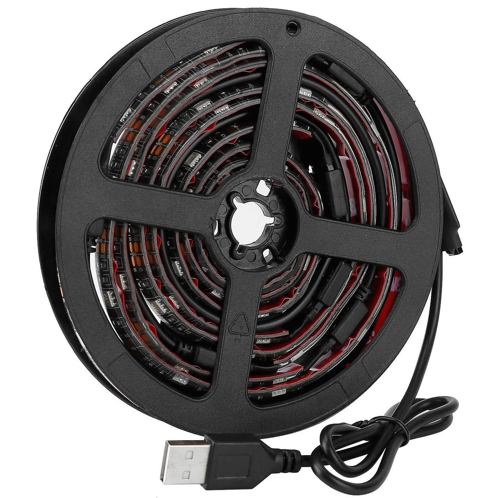 Rétroéclairage LED RGB de 2 m pour téléviseur, bande lumineuse USB pour moniteur