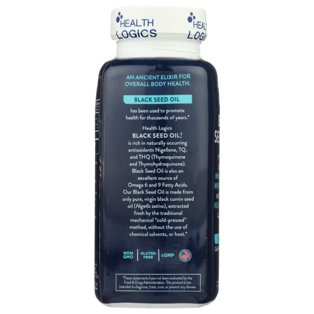 Black Cumin Seed Oil - Health Logics| Pure Cold Pressed & Hexane Free 100 sg
