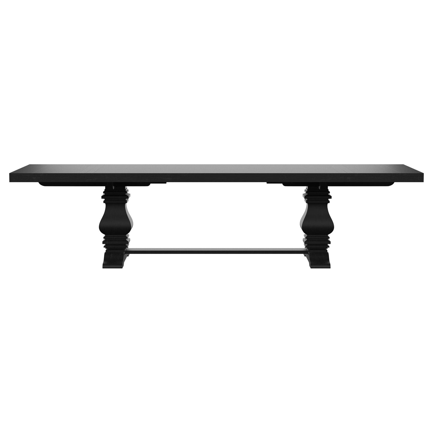 Florence 9-piece 126-inch Extension Dining Table Set Distressed Black