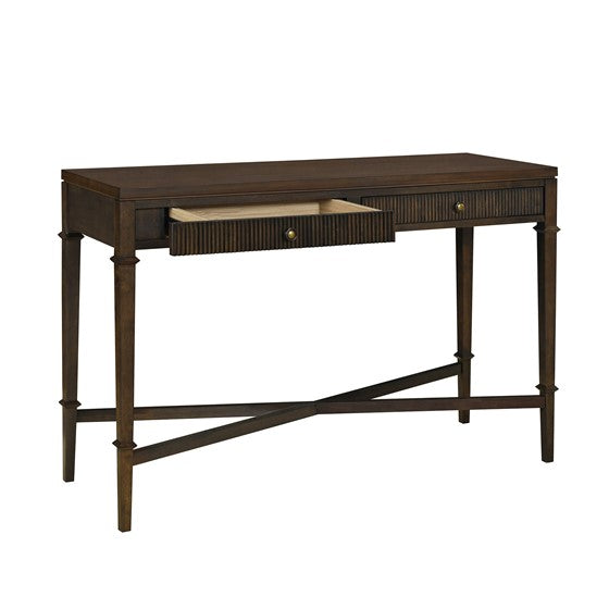 Fluted 2-Drawer Storage Console Table
