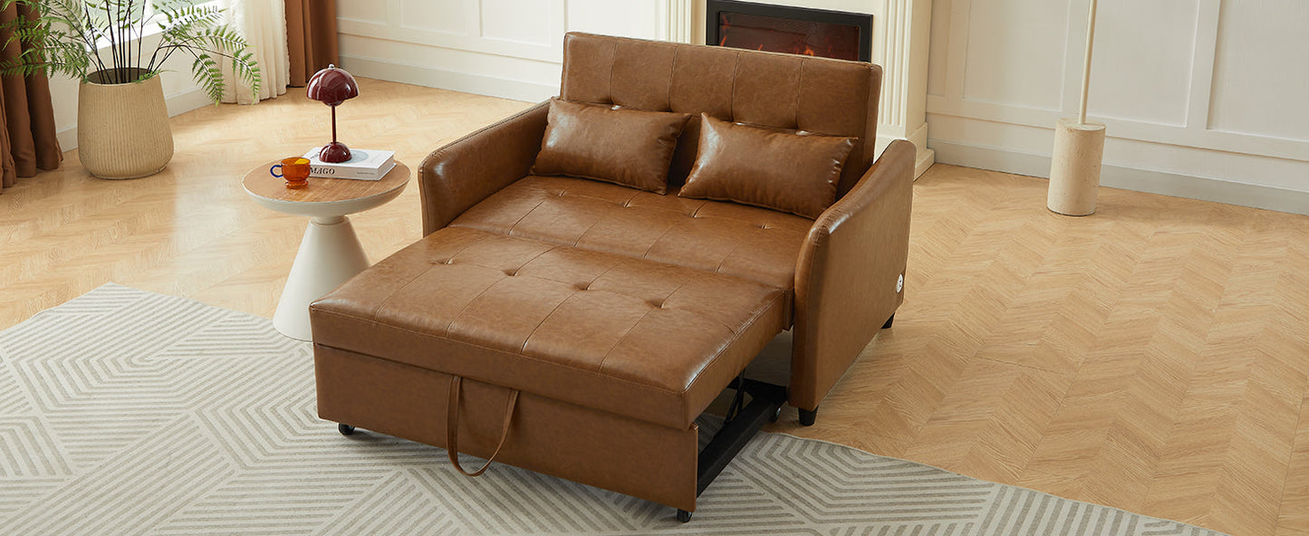 Orisfur 51.57" Convertible Sleeper Bed with USB Ports