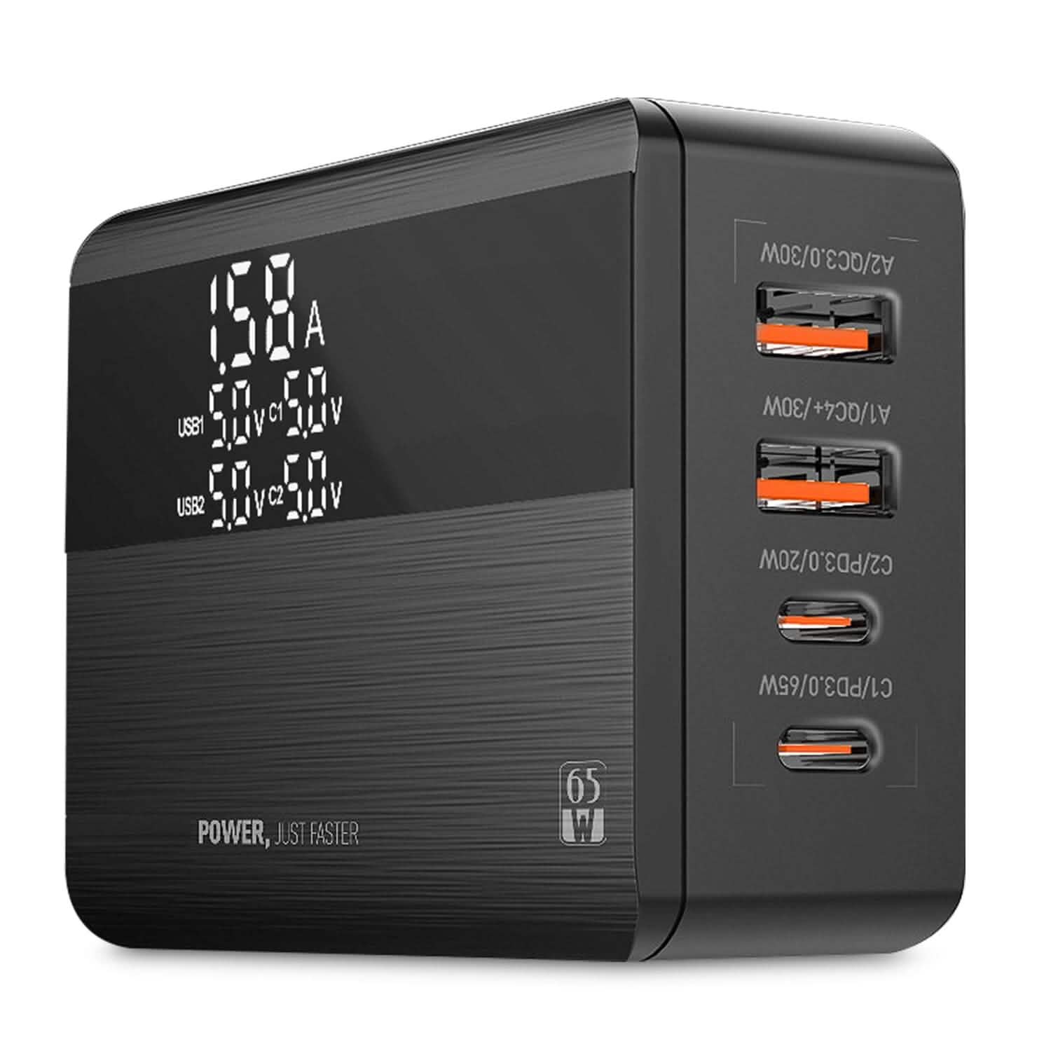 65W 4 USB Port Fast Wall Charger