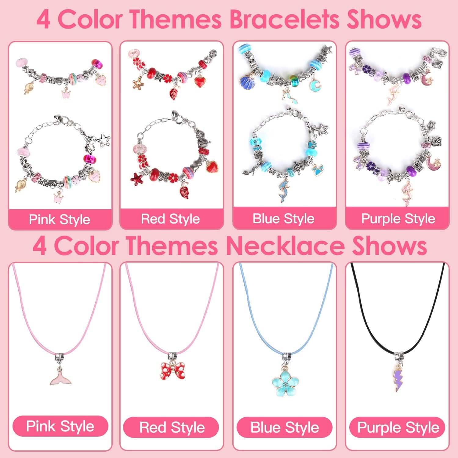 66-Pieces: Charm Bracelet Making Kit