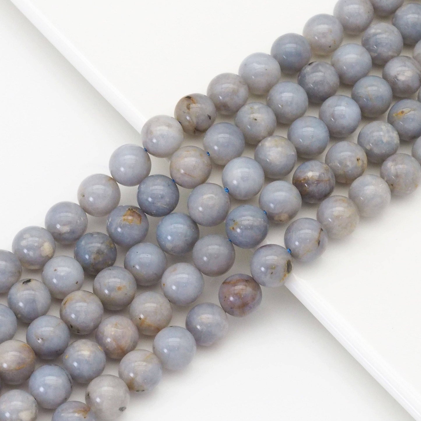 Genuine Blue Opal Round Smooth, 6mm/8mm/10mm, Sku#U1636