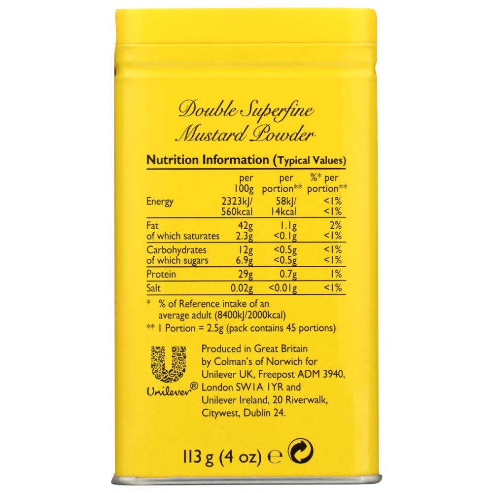 COLMANS: Dry Mustard, 4 oz