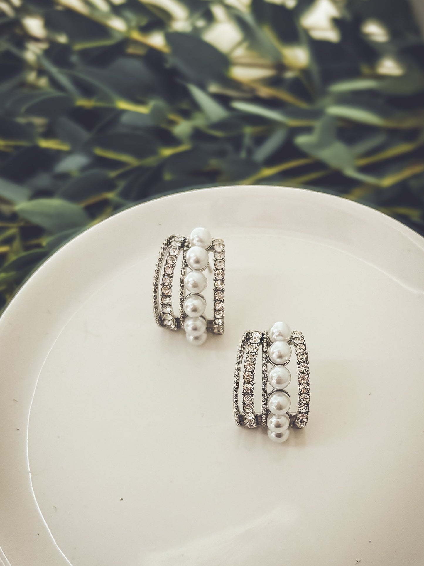 Heirloom Pearl Huggies - Gold or Silver