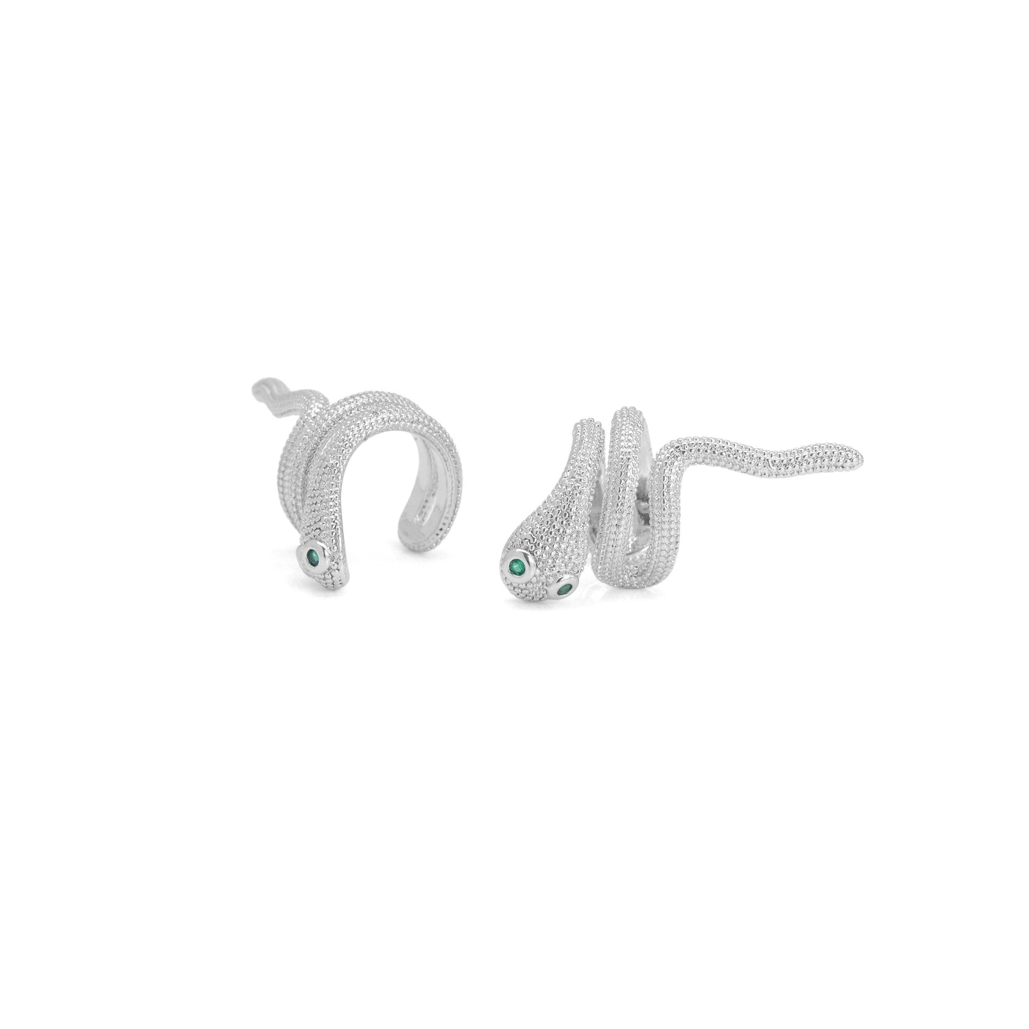 Silver Snake Wrap Ear cuff, Sku#LD672