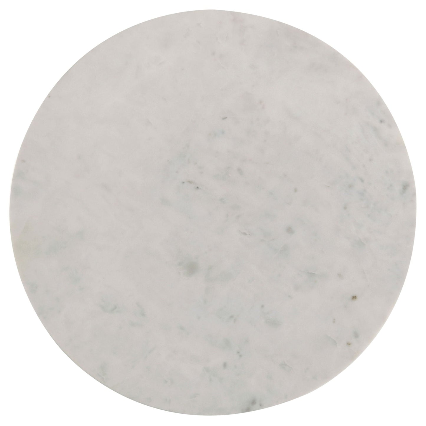 Astoria Round Genuine Marble Side End Table White