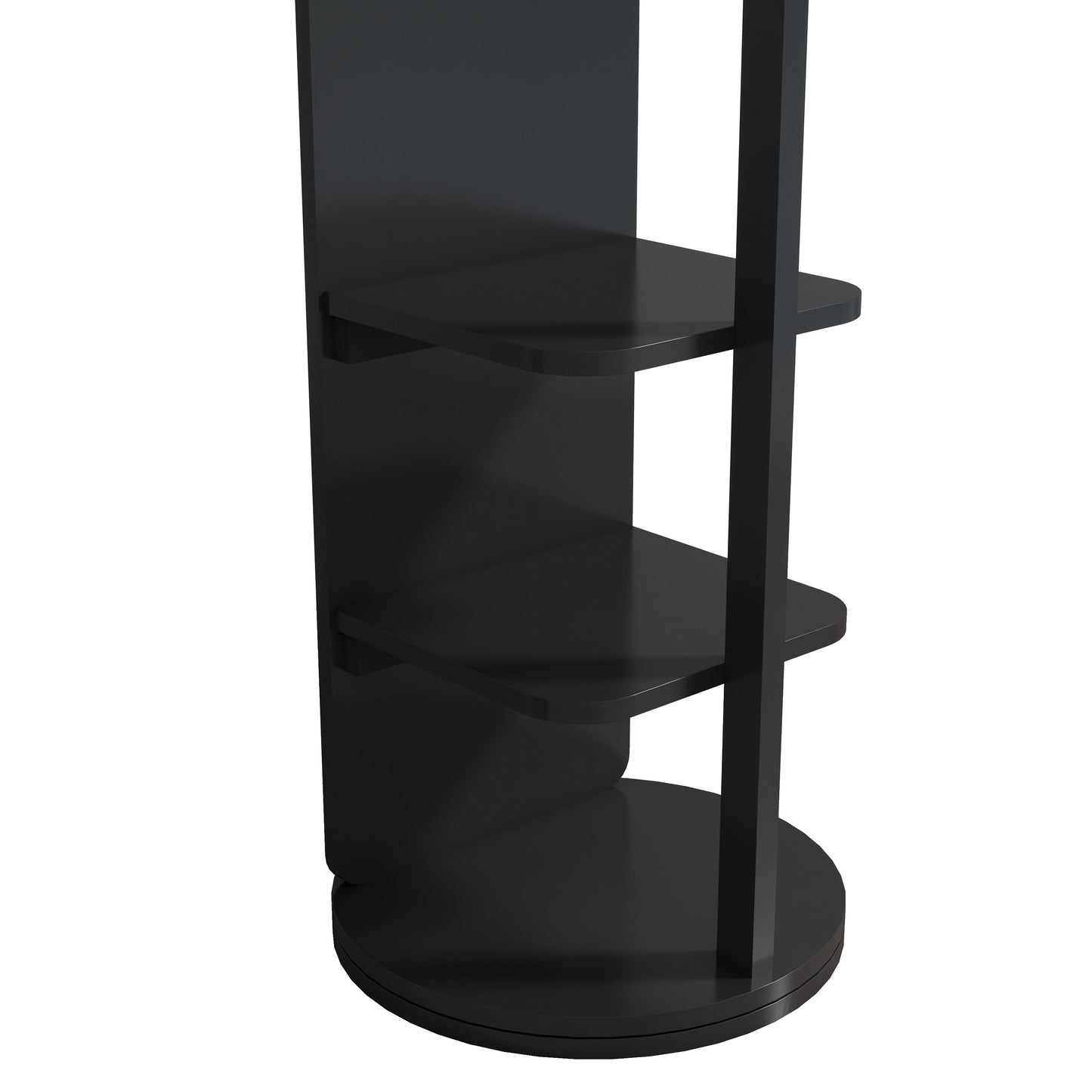 Multifunctional Full Length Mirror with Hook Storage Rack