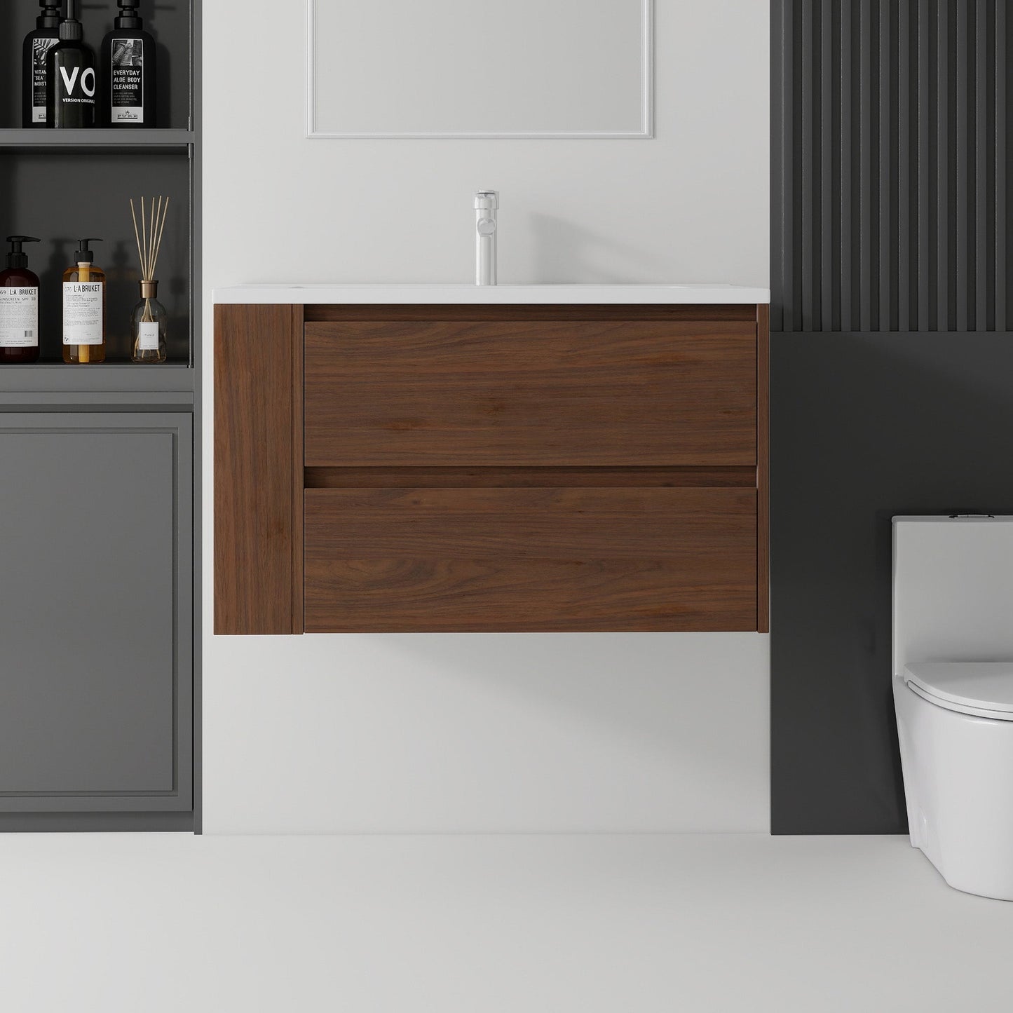 36 Inch Floating Bathroom Vanity with Sink