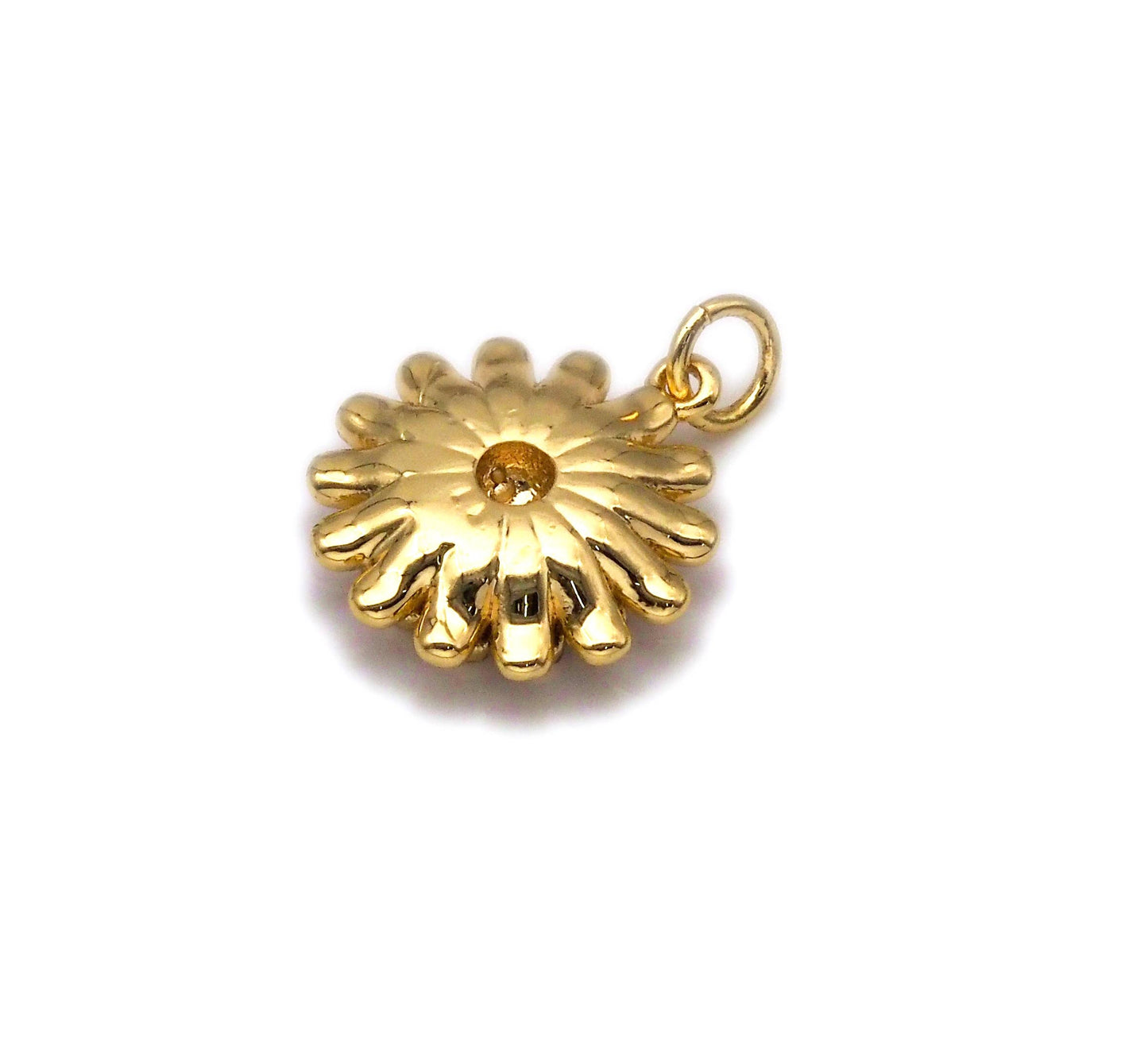 Enamel Colorful Daisy Flower Shape Pendant, Sku#F1410