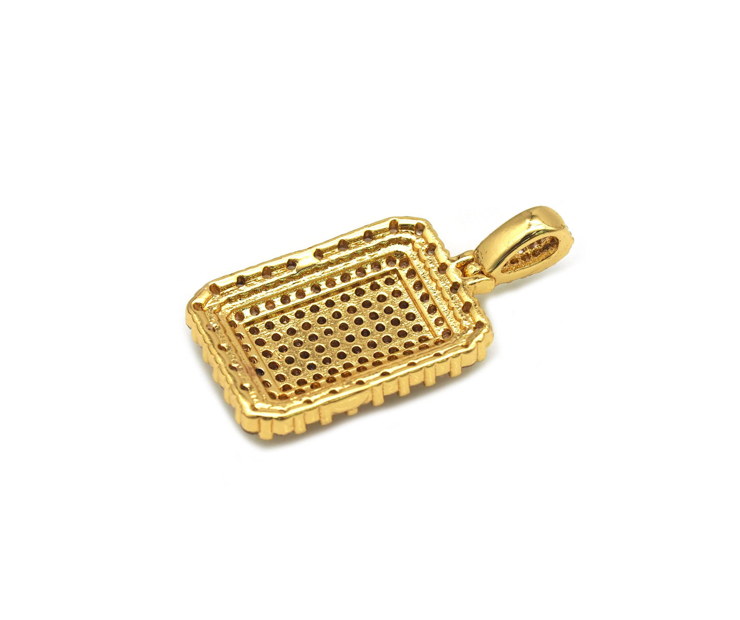 CZ Rectangle Charm, Sku#JL86