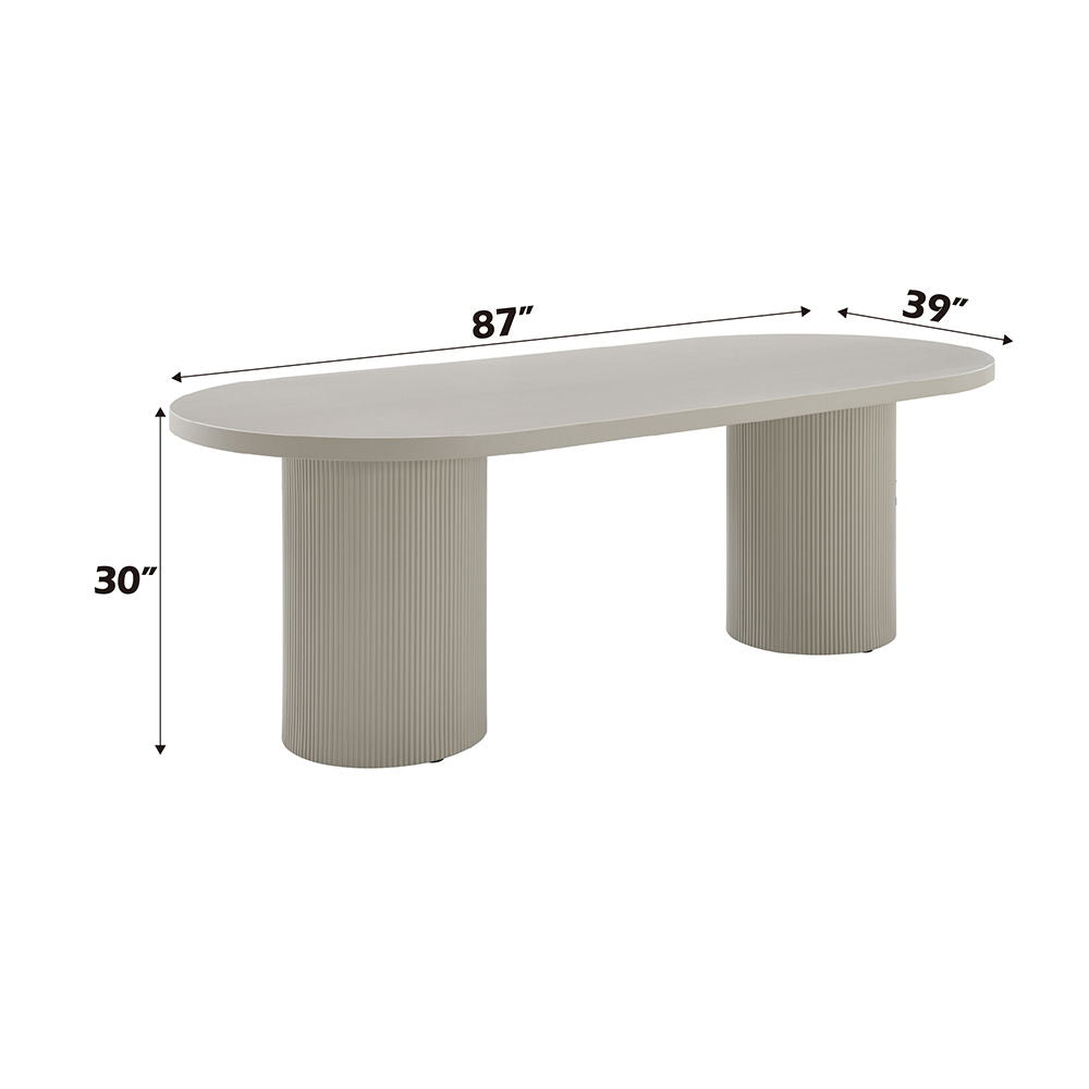 Laela - Dining Table - Bone White