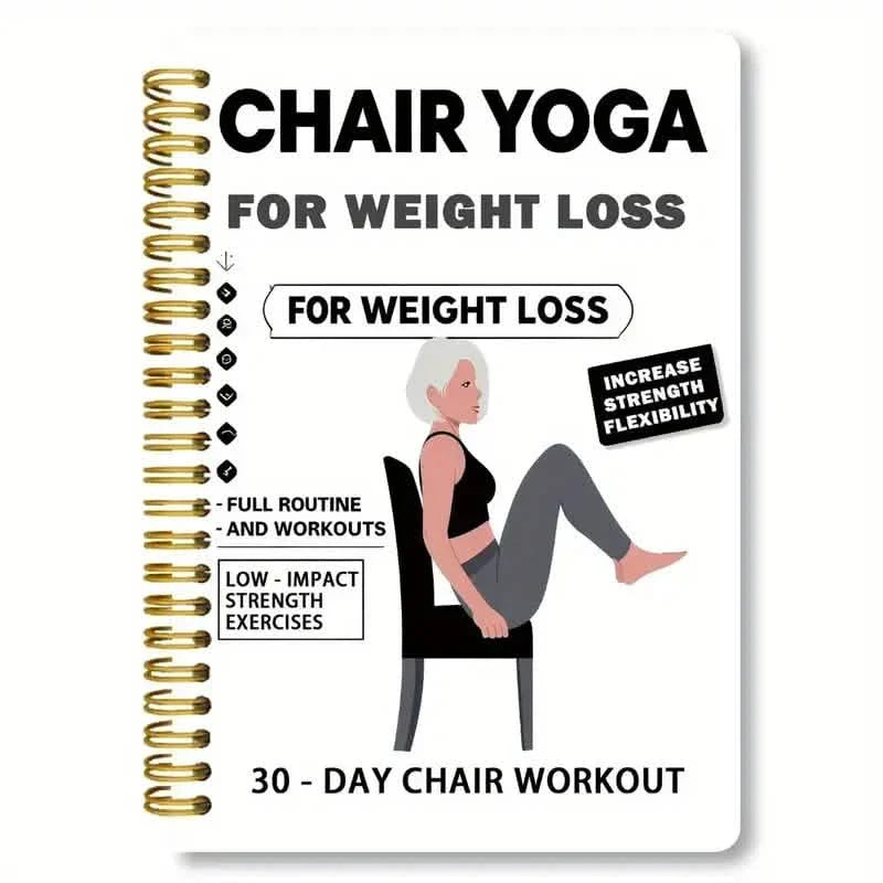 Carnet de Yoga sur Chaise 30 Jours | Séances Quotidiennes de 15 Min & Guide