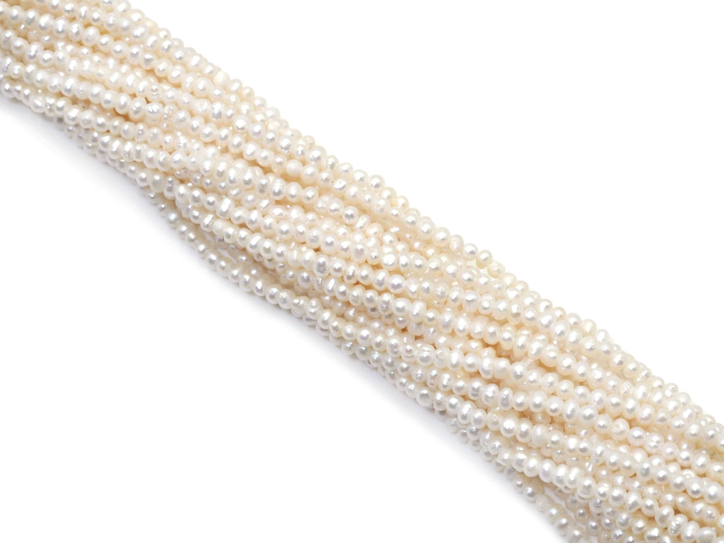 Genuine Small White Pearl Beads, 2-2.5mm, Sku#U1452