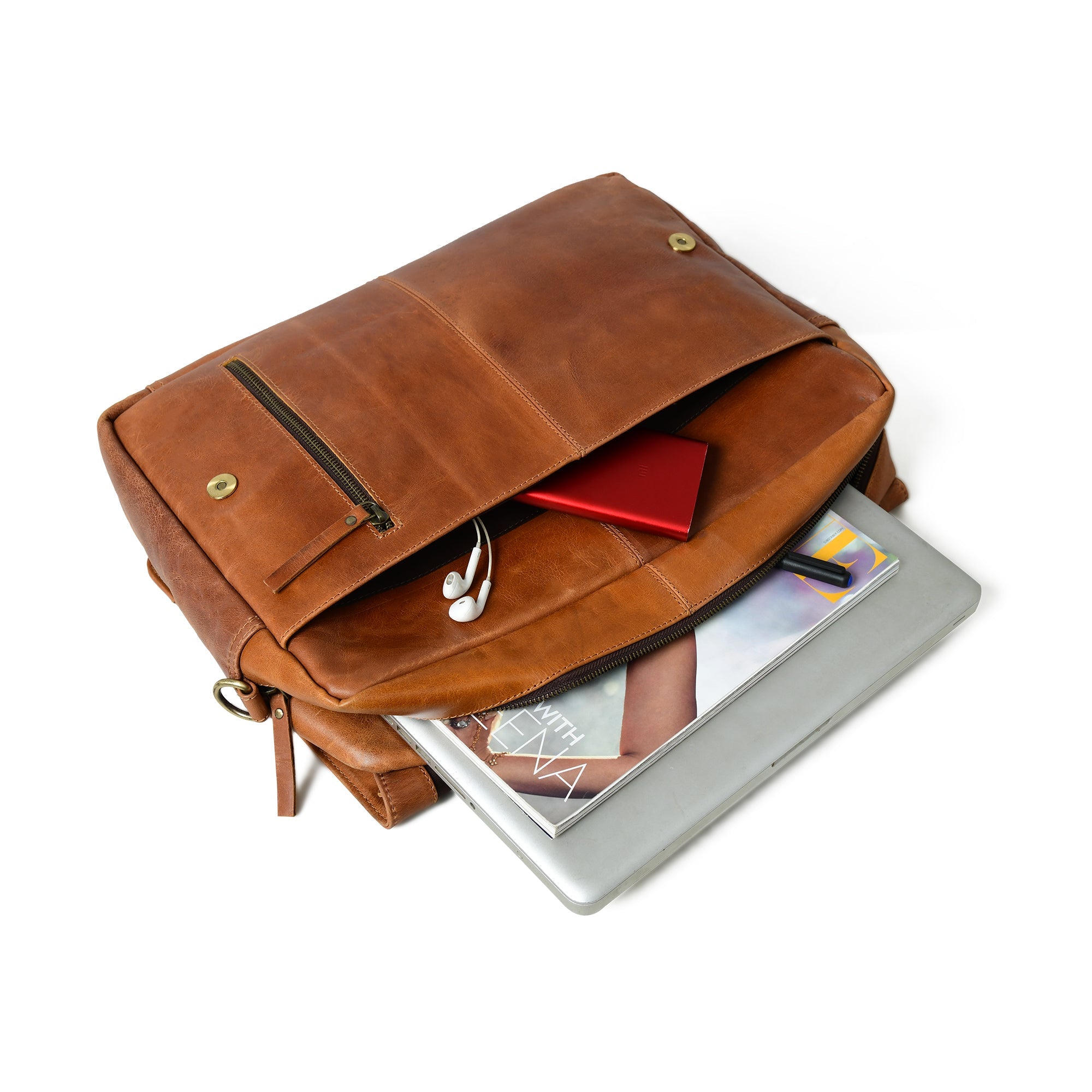 Sac bandoulière Wilson en cuir marron clair