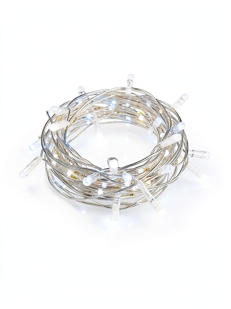 UltraLED Battery Operated 42-Inch White Twinkle Light String, Lot of 4