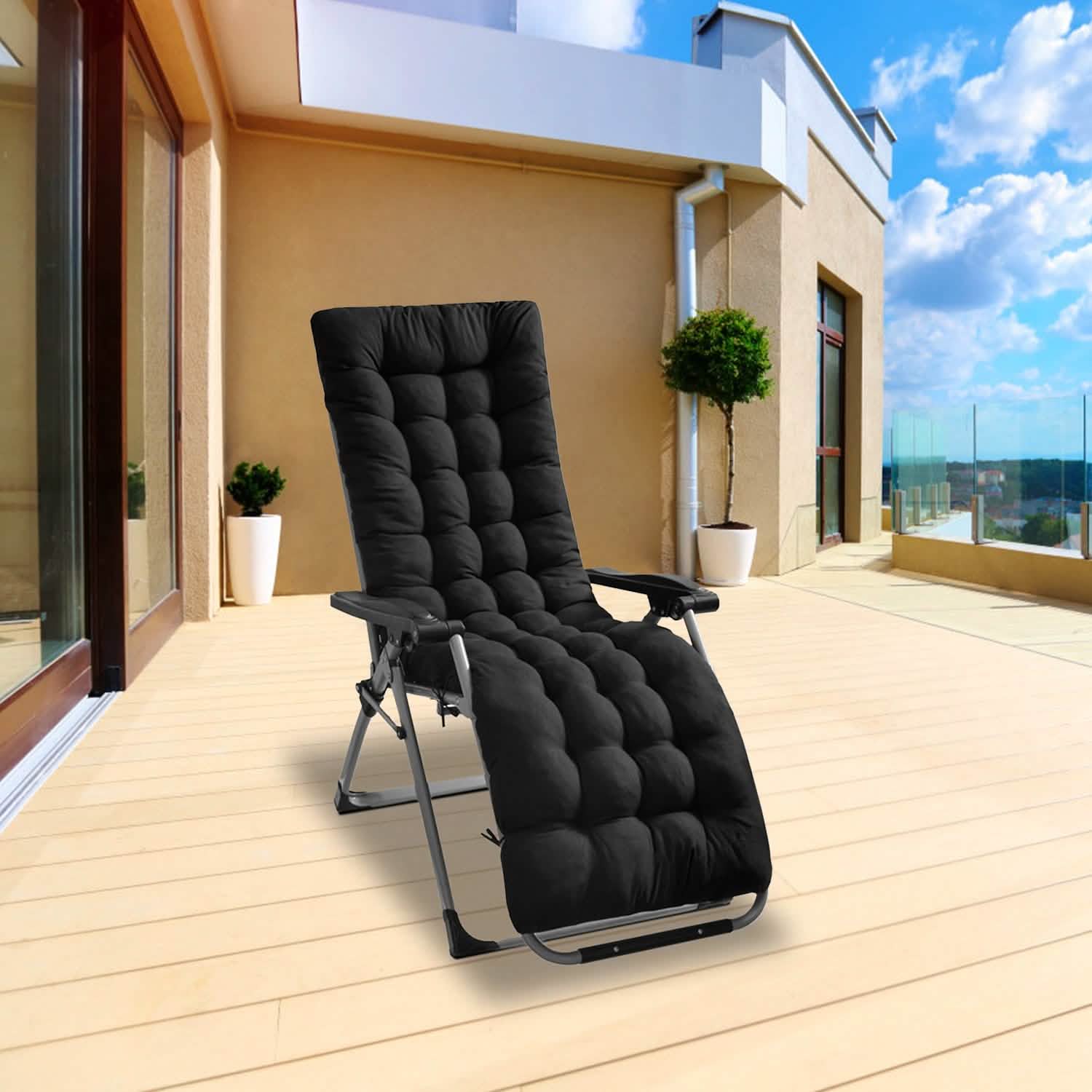 Coussin de chaise longue inclinable 67x22in pour fauteuil à bascule et canapé